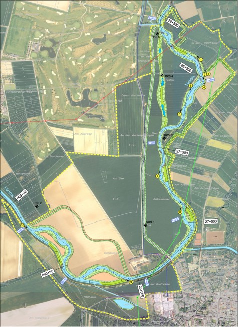 Lageplan Niddarenaturierung Bad Vilbel - Gronau Lageplan Niddarenaturierung Bad Vilbel - Gronau